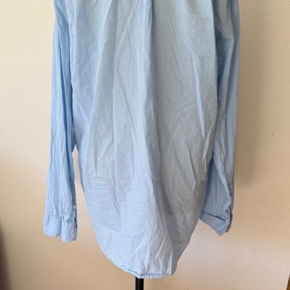 Xirena sz L light blue cotton long sleeve button down Shirt great condition - Picture 5 of 8